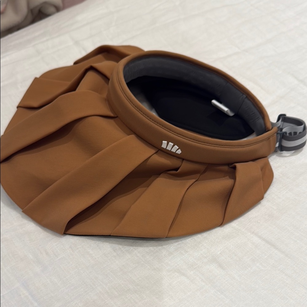 Brown Pleated hat
